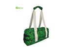 Unisex Water Resistant Padded Tapestry Duffle Bag Wheels Free Travel