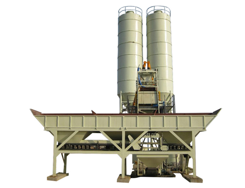 Model HZS35 Stationary Fixed Concrete Batching Plant Electric Power With 35m3/H Capacity