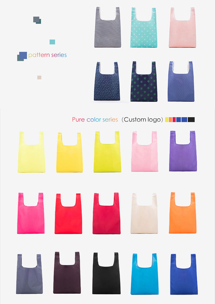 11*11cm Reusable Shopping Bags That Fold Into Themselves Foldable Tote Bag