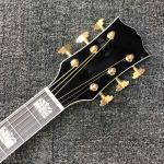 Custom J200S 43 Inch Jumbo Acoustic Guitar Ebony Fingerboard Abalone Binding