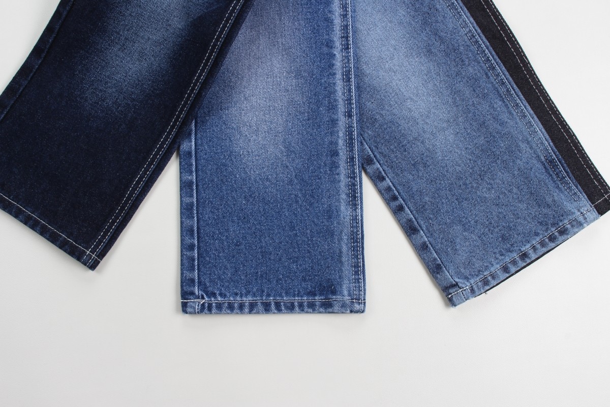 Wholesale 100% Cotton Dark Blue Rigid Denim Fabrics For Jeans