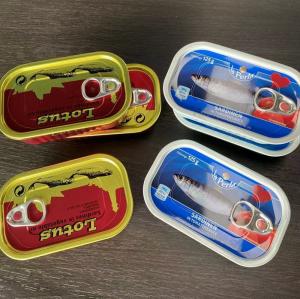 Quality Empty Square Tinplate Jar Packing For Seafood , Fish , Meat wholesale