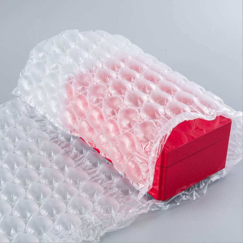 Transparent PE Air Cushion Film Roll , 40cmx32cmx300m Bubble Pillow Packaging