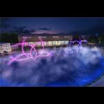 Multicolored LED Light Lake Fountains in Stainless Steel