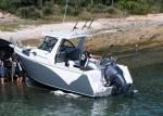 Fishing V Bottom Boats Marine Aluminum Alloy Hull Material With 3 Years Warranty