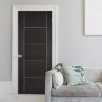 100% Environmental Protection Custom Size Modern Solid Wooden Interior Door for