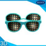 Clear 13500 lines double lens flip Up 3D Diffraction Glasses Red white purple