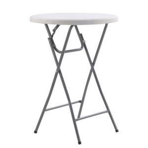 Quality HDPE Plastic Folding Bar Height Bistro Table Portable Round For Party Event Cocktail wholesale