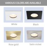 IP65 Gu10 Bathroom Downlights , Aluminium Waterproof Recessed LED Downlight