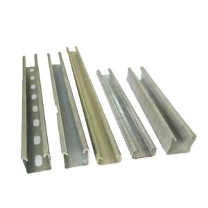 Quality Hot Dipped Galvanized Steel Channel Strut Silver Painted Strut Metal Channel In Length 3m And 6m wholesale