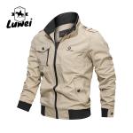 Custom Collar Chaqueta Moto Trench Cagoul Utility Manteau Zipper Male Outerwear