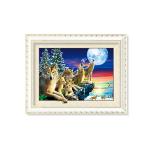 Tigers 3D Lenticular Printing / MDF Or PS Frame 3D Animals Images