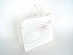 Custom Plain White Recycled Paper Carrier Bags for Shopping