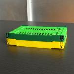 Food Grade PP Plastic Folding Storage Crate 5L Multicolor