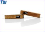 Rotating Wooded Bamboo Material 16GB USB Pendrive 3D Laser Logo