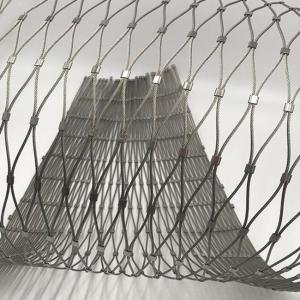 China Zoo Mesh Fence Stainless Steel Wire Rope Mesh Net High Strength on sale
