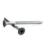 Torx Drive Chipboard Screw Flat Countersunk Head Din7505 White Zinc Plated Pozi