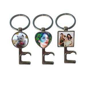 Quality Sublimation Blanks Metal Bottle Opener Keychain Customized Sublimation Items wholesale
