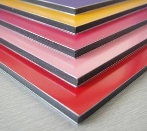 Quality 3003 Series Dupont Polymer Adhesive Silver Color 5mm Aluminum Exterior Commercial Building Wall Panels wholesale