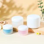 Lightweight Durable Plastic Cosmetic Jars In Black For Retail And Travel
