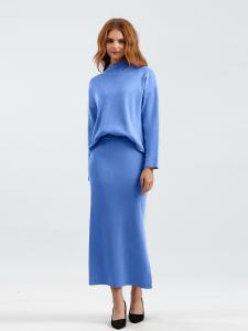 Quality Free Size Ladies Top long sleeve and skirt sweater Knitted Casual Style Perfect for Everyday Wear wholesale