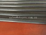 wide or flat ribbed rubber car mats with non - slip strip grooves on top