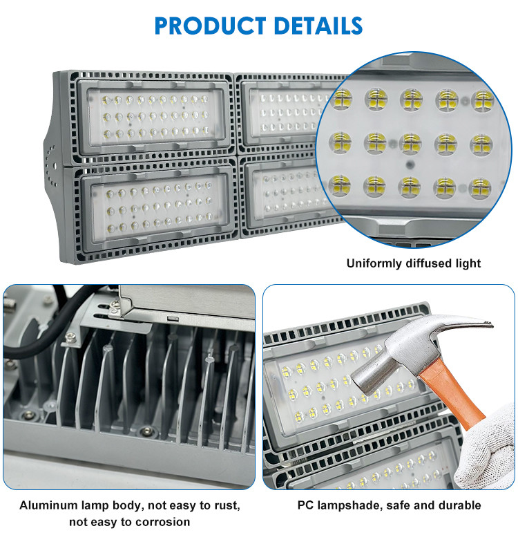 Customized High Brightness Waterproof Floodlight LED Modular Flood Light IP65