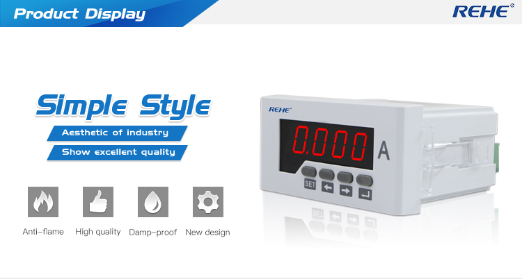 New single phase AC/DC Ammeter with 48*96mm