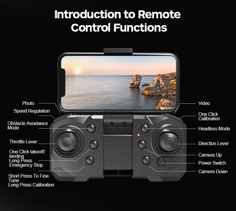 A13 Mini Drone 4k Dual Camera Obstacle Avoidance Optical Flow Foldable Wifi Brushless Motor Dron Quadcopter Toy Foldable