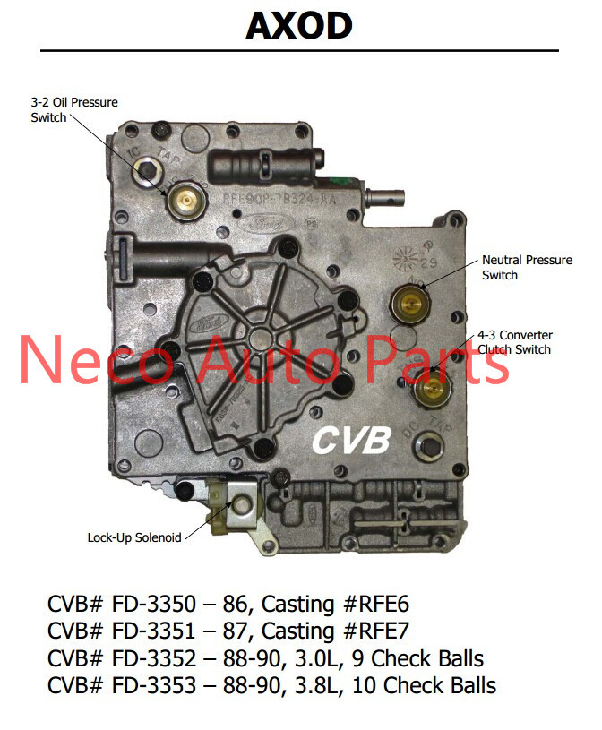 Auto transmission AXODE sdenoid valve body good quality used original parts
