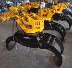 Rotating Wood Hydraulic Log Grapple , Excavator Timber Grab For Cat306 Sh60