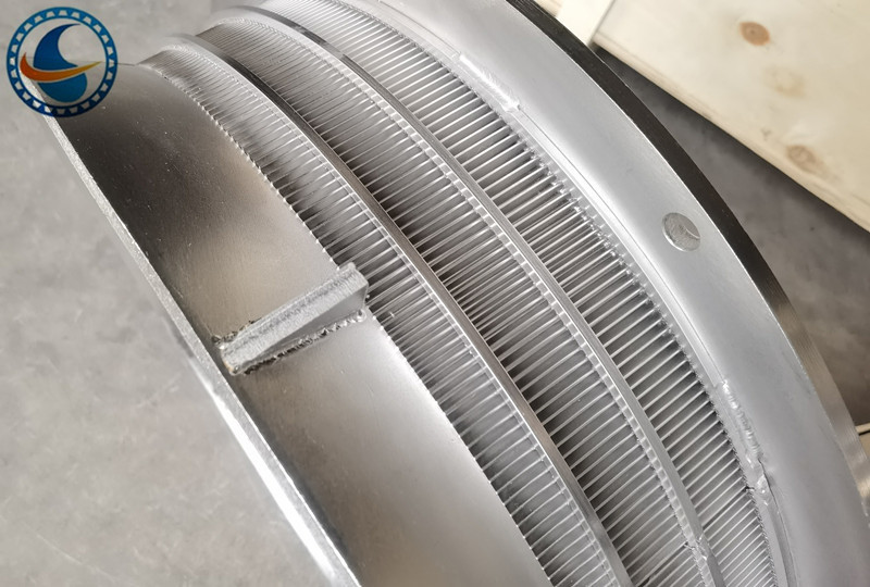 523mm Stainless Steel 304 Wedge Wire Mesh Screen For Centrifuges Of Metal Shavings