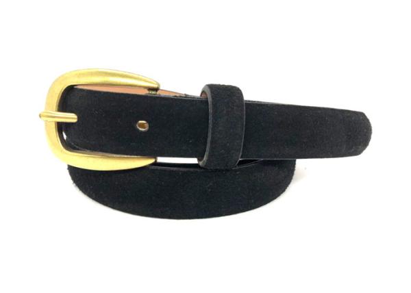 Business Feathered Edge Suede Women's Fashion Leather Belts With Anti - Brass