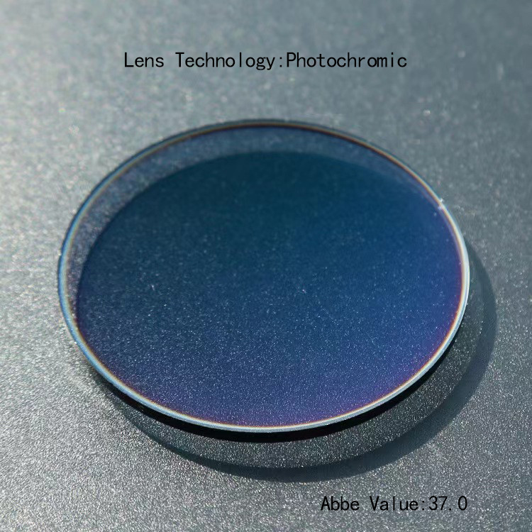 1.56 Photochromic Anti Blue Light AR Coating Single Vision Lenses