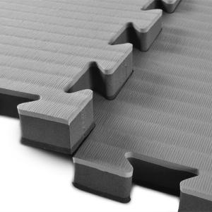 Quality Tatami Design 1x1meter 40mm Judo Gym Foam Mat Black And Grey wholesale