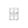Buy cheap Toyota Reiz Ceramic Brake Pad D1113 04466-22190 Rear Ceramic Brake Pads from wholesalers