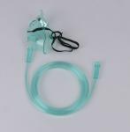Medical PVC Disposable Oxygen Mask Simple Portable Green