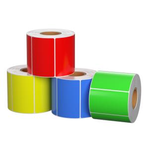 Quality Circle Thermal Colored Label Self Adhesive Round Direct Thermal Label wholesale