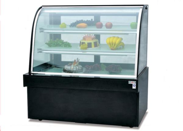 4~10℃ Free Standing Single Arc Cake Showcase / Commercial Undercounter