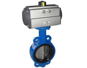 Quality Pneumatic Actuated Center Line Butterfly Valve 4'' Class 150 Pressure wholesale