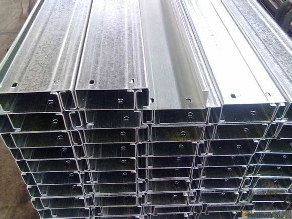 7.5 KW Galvanized Steel Purlin Roll Forming Machine With 6 Ton High Capacity