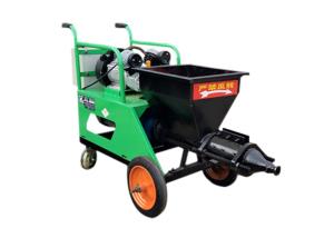 Quality Hydraulic ISO9001 Plaster Mixer Machine Movable Plunger Green wholesale