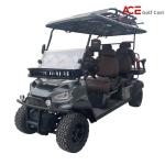 Sun Canopy Roof Electric Golf Cart With Leather Fabric Seats 8 - 9 Hours