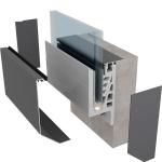 Balcony Laminated Safety Glass Aluminum U Shape Channel Profile