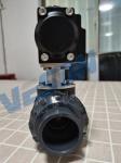 Air Actuated PVC Ball Valve Double Acting actuation Pneumatically Actuated