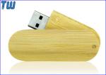 Twister USB Thumb Drive Natural Wood Bamboo Material Capless Design