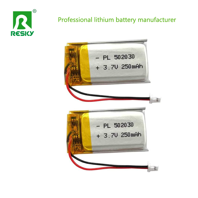 Lipo Lithium Polymer Battery Cell 502030 3.7V 250mAh For Bluetooth Earphone
