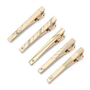Quality Custom Tie Clip Men's Gold Metal Tie Clip Parties Engagements Gifts wholesale