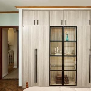 Quality Sliding Bedroom OEM PVC Wardrobes Modular Modern Wooden wholesale