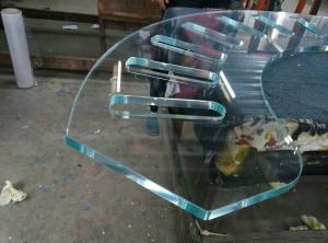 Quality Graphic Design Shop Drilled 8mm Clear Tempered Glass wholesale